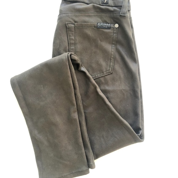 7 For All Mankind Faux Suede Skinny Pant - Picture 1 of 4